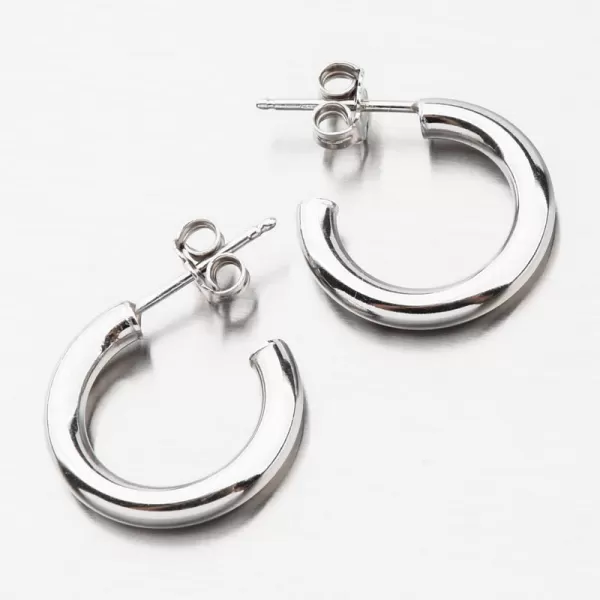 Dámské náušnice stříbro 925 masivní kruhy ze stříbra E1400032-1234-SLX