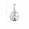 Přívěsek bižuterie s Preciosa krystaly bílý kulatý 54001.1 crystal