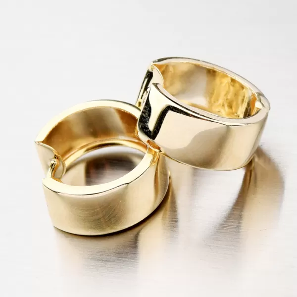 Dámské náušnice šiřší kroužky PTI-120123