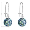 Náušnice bižuterie s krystaly 71119.5 bermuda blue