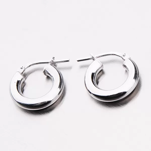 Dámské náušnice stříbro 925 masivní kroužky ze stříbra E2100382-1234-SLX