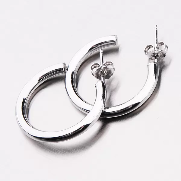Dámské náušnice stříbro 925 masivní kruhy ze stříbra E1400039-1234-SLX