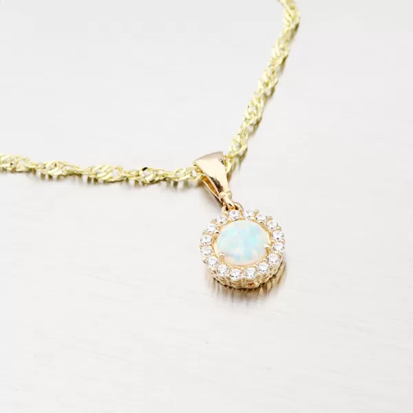 Dámský přívěsek zirkon 13-381