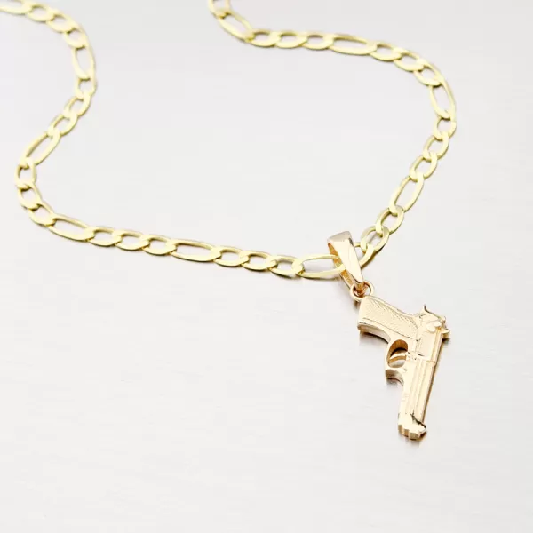 Zlatý přívěsek - pistole 13-386