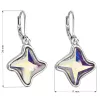 Náušnice bižuterie se Swarovski krystaly AB efekt hvězdička 51055.2