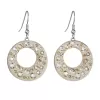 Náušnice bižuterie se Swarovski krystaly hnědé kulaté 51040.3 sun