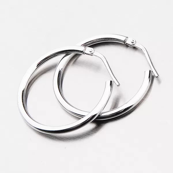 Stříbrné náušnice kruhy E1400134-1234-SLX