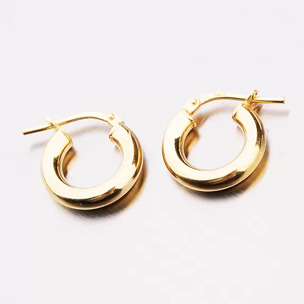 Dámské náušnice stříbro 925 zlacené kroužky E2100385-1234-SLX