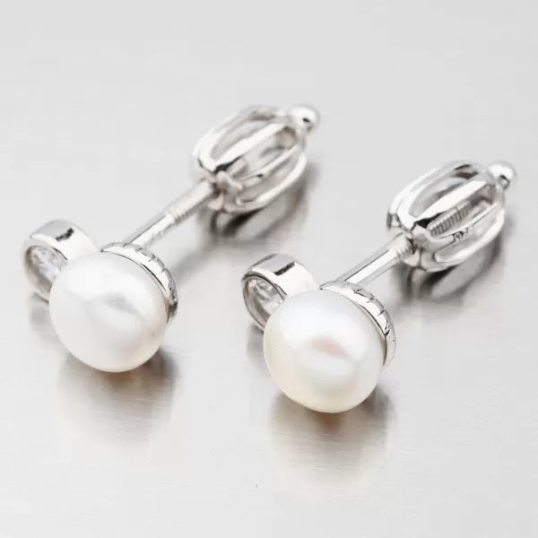Dámské náušnice stříbro 925 perly perlové UPST-121658PS