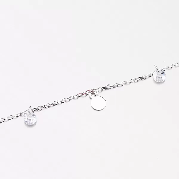 Náramek s přívěsky a zirkony B2100124-1132-SLX