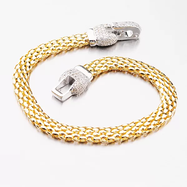 Dámský náramek stříbro 925 zirkon zlacený pro ženy B1902548-2196-SLX