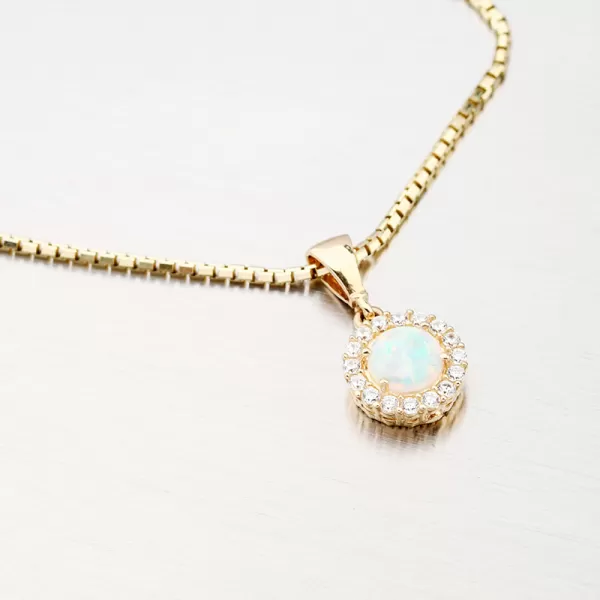 Dámský přívěsek zirkon 13-381