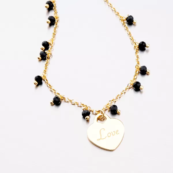 Dámský náramek stříbro 925 zlacený s přívěsky B1900838-2464-SLX