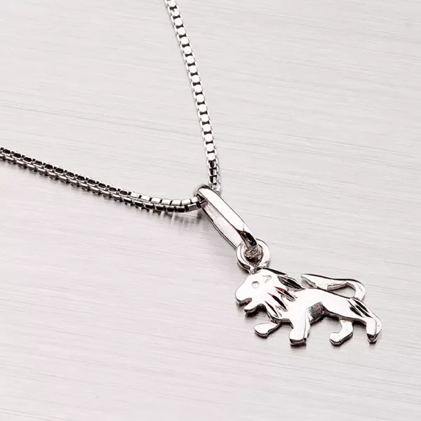 Přívěsek bílé zlato 585 lev 43-2072-07