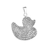 Stříbrný přívěsek s krystaly Swarovski kačenka 74094.1