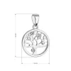 Stříbrný přívěsek se Swarovski krystaly strom života 34258.1