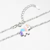 Stříbrný náhrdelník s jednorožcem SST-151340-40D