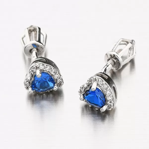 Dámské náušnice bílé zlato 585 zirkon 52GZ-8015BTMB-SR