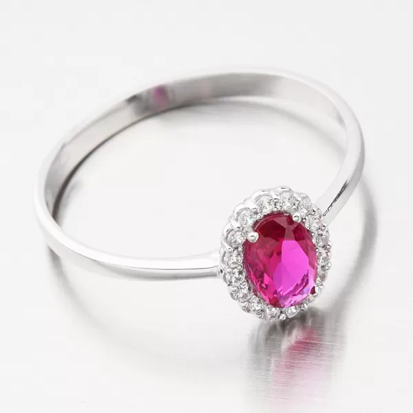 Zlatý prsten s rubínem 11-320