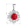 Přívěsek bižuterie se Swarovski krystaly červená kytička 54032.3 light siam