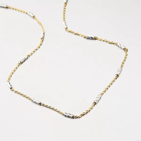 Dámský náramek stříbro 925 zdobený facetami CHRS-TUBE-SLASH-Y/W-030