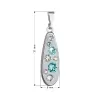 Přívěsek bižuterie se Swarovski krystaly modrá kapka 54025.3