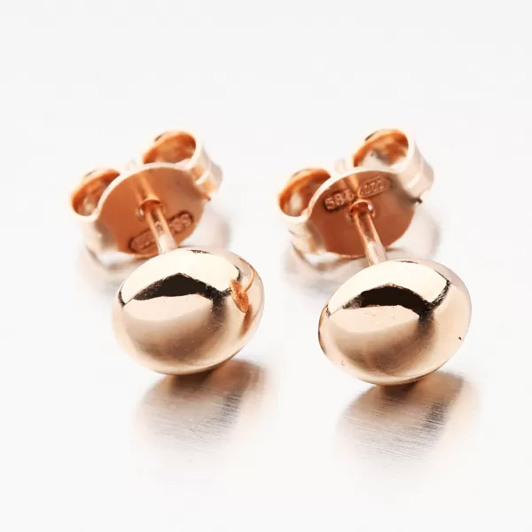 Dámské náušnice růžové zlato 585 v růžovém 12-597