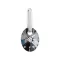 Přívěsek bižuterie se Swarovski krystaly šedý ovál 54039.5