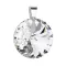 Stříbrný přívěsek s krystaly Preciosa bílý kulatý-rivole 34071.1 crystal 34071.1-18