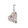 Přívěsek bižuterie se Swarovski krystaly hnědé srdce 54027.3 sun