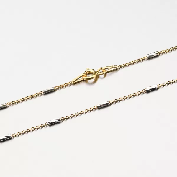 Dámský náramek stříbro 925 zdobený facetami CHRS-TUBE-SLASH-Y/W-030