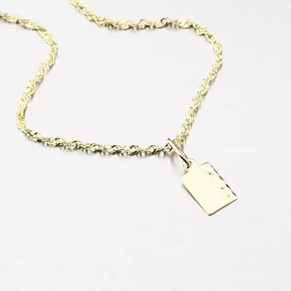 Zlatá destička s rytinou 322P-131172