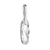 Stříbrný přívěsek s krystaly Swarovski bílý ovál 34241.1