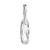 Stříbrný přívěsek s krystaly Swarovski bílý ovál 34241.1