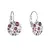 Náušnice bižuterie se Swarovski krystaly fialové kulaté 51035.3 amethyst