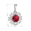Přívěsek bižuterie se Swarovski krystaly červená kytička 54032.3 siam