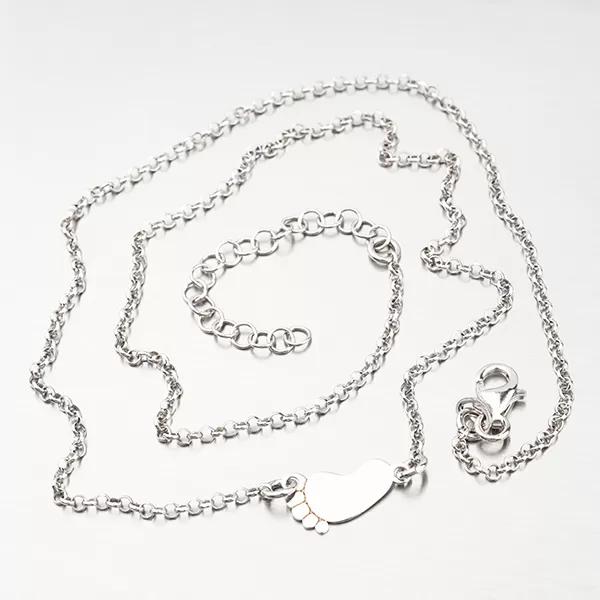 Stříbrný náhrdelník - chodidlo N1800992-1264-SLX