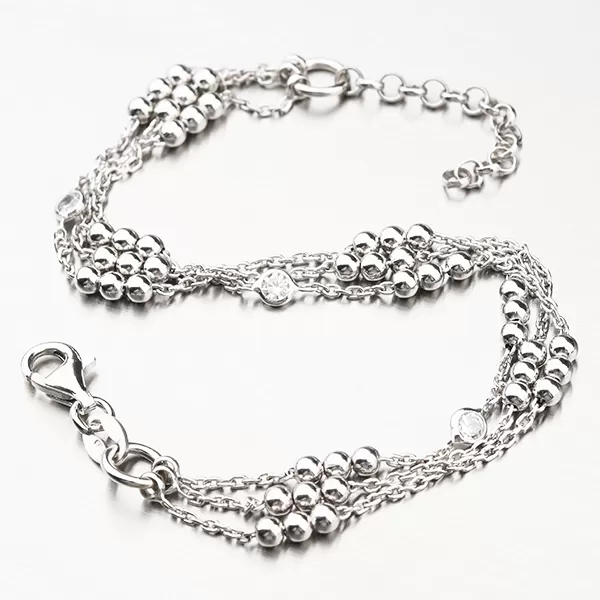 Náramek se zirkony - stříbro 925 B2501155-0398-SLX