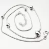 Náhrdelník s kuličkami - stříbro N1701549-1264-SLX