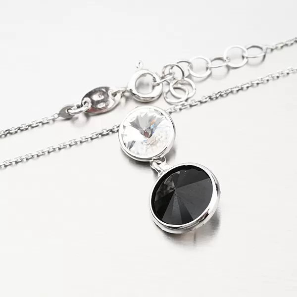 Stříbrný náhrdelník s krystaly N1602251-2120-SLX