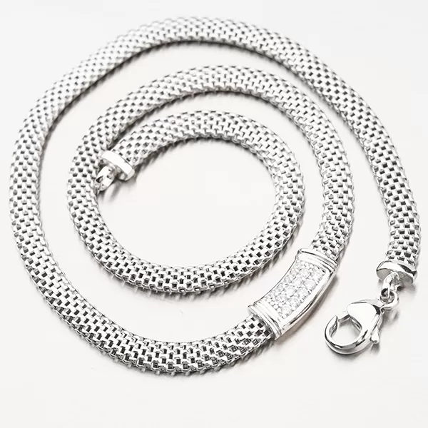 Náhrdelník - stříbro 925 se zirkony N1902537-2196-SLX