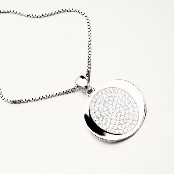 Stříbrný přívěsek se zirkony PKL-3108