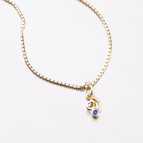 Přívěsek s modrým zirkonem 532-1169.0