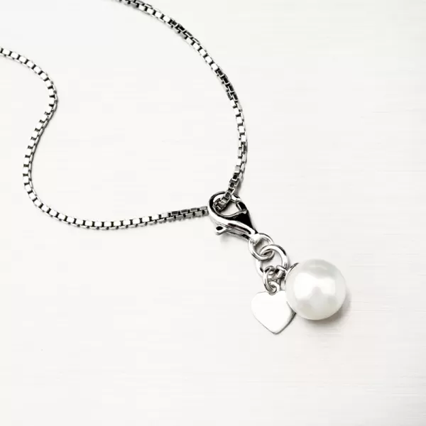 Dámský přívěsek stříbro 925 perly a se srdcem PKL-3083