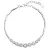 Stříbrný náramek se Swarovski krystaly bílý 33111.1