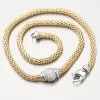 Zlacený stříbrný náhrdelník se zirkony N1900542-2196-SLX