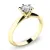 Zásnubní prsten žluté zlato 585/1000 přírodní diamant 0.410 ct G/SI ZP-140016D-ZL