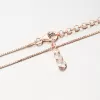 Růžovým zlatem pozlacený náhrdelník se zirkony N1400568-0398-SLX