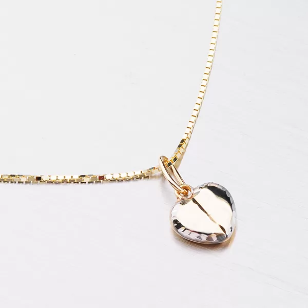 Dámský přívěsek zlato mix 585 srdce 112-1109.5