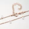 Náhrdelník pozlacený růžovým zlatem s krystaly N1803391-1905-SLX